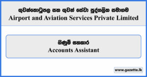 Accounts Assistant - Airport & Aviation Services Private Limited Vacancies 2025