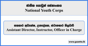 Assistant Director, Instructor, Officer in Charge - National Youth Corps Vacancies 2024