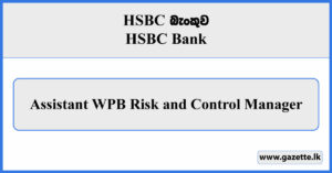 Assistant WPB Risk and Control Manager - HSBC Bank Vacancies 2024