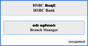 Branch Manager - HSBC Bank Vacancies 2024