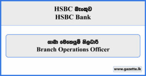 Branch Operations Officer - HSBC Bank Vacancies 2024