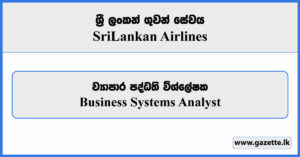 Business Systems Analyst - Sri Lankan Airlines Vacancies 2024