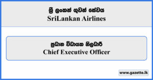 Chief Executive Officer - Sri Lankan Airlines Vacancies 2025