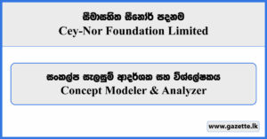 Concept Modeler and Analyzer - Cey-Nor Foundation Limited Vacancies 2025