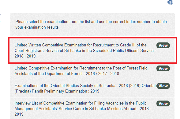 Court Registrars Service Exam Results 2018 2019