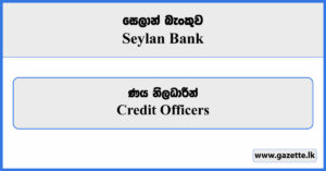 Credit Officer - Seylan Bank Vacancies 2023