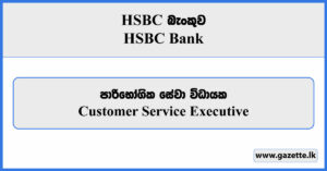 Customer Service Executive - HSBC Bank Vacancies 2024