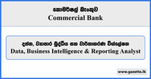 Data, Business Intelligence (BI) & Reporting Analyst - Commercial Bank Vacancies 2024