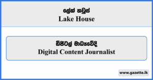 Digital Content Journalist - Lake House Vacancies 2024