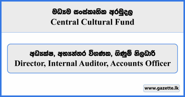 Director, Assistant Director, Internal Auditor, Accounts Officer ...