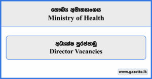 Director - Ministry of Health Vacancies 2024