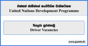 Driver - United Nations Development Programme Vacancies 2025