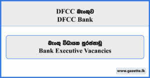 Executive (Remittance Services) - DFCC Bank Vacancies 2024