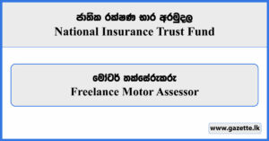 Freelance Motor Assessor - National Insurance Trust Fund Vacancies 2024