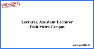 Lecturer,-Assistant-Lecturer-BM-Esoft-www.gazette.lk