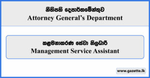 Management Service Assistant - Attorney General’s Department Vacancies 2024