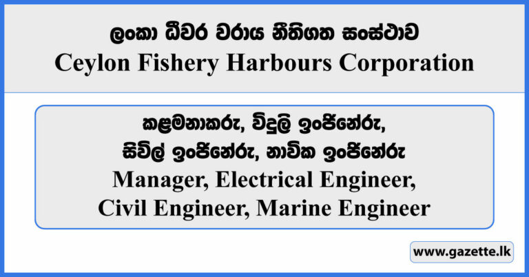 Manager, Electrical Engineer, Civil Engineer, Marine Engineer - Ceylon ...