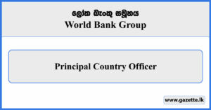 Principal Country Officer - World Bank Group Vacancies 2024