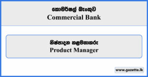 Product Manager (Credit Cards) - Commercial Bank Vacancies 2024