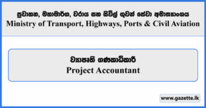 Project Accountant - Ministry of Transport, Highways, Ports and Civil Aviation Vacancies 2025