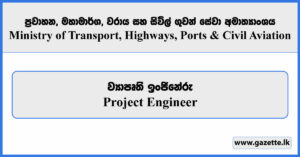 Project Engineer - Ministry of Transport, Highways, Ports and Civil Aviation Vacancies 2025