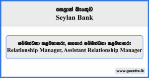 Relationship Manager, Assistant Relationship Manager - Seylan Bank Vacancies 2024