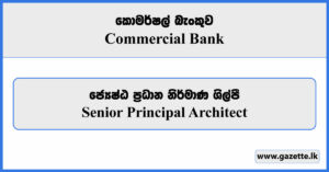 Senior Principal Architect - Commercial Bank Vacancies 2024