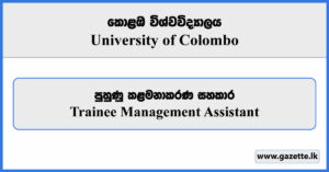 Trainee Management Assistant - University of Colombo Vacancies 2024